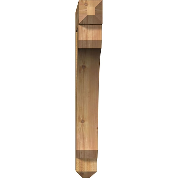 Legacy Craftsman Rough Sawn Bracket, Western Red Cedar, 4W X 28D X 32H